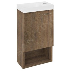 Sapho Latus - Meuble pour lave-mains 30x53x17 mm, 1 porte D/G, chêne sherwood LT711-1515