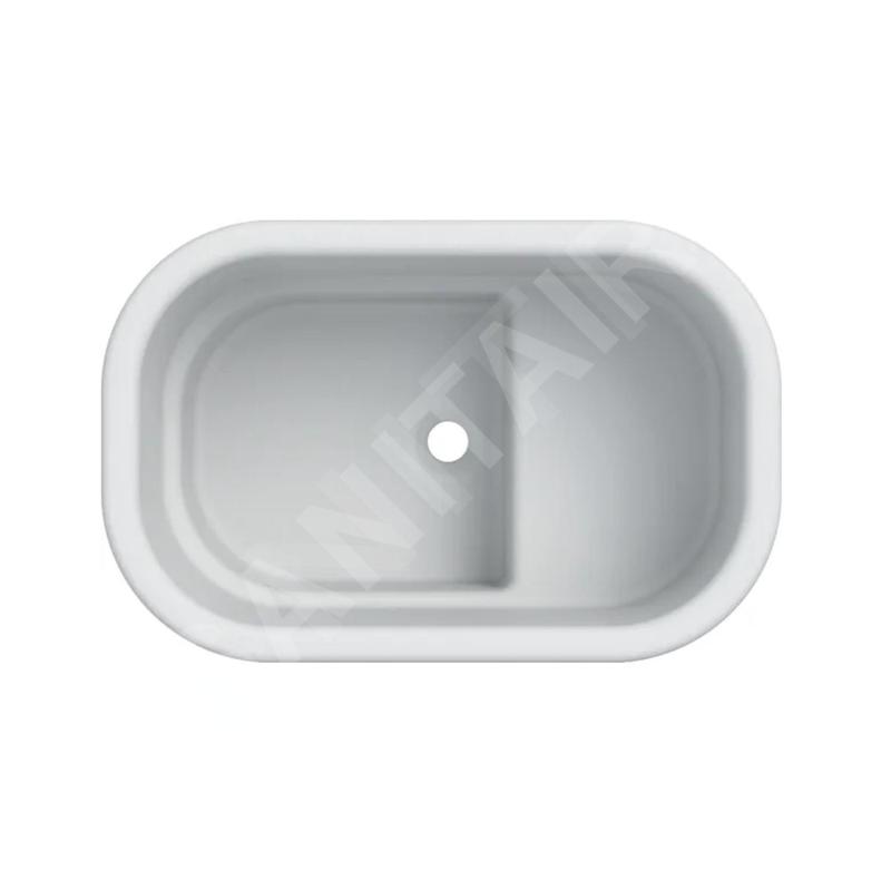 Geberit Bambini - Baignoire bébé, montage sur plan, blanc alpin 407730016
