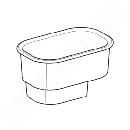 Geberit Bambini - Baignoire bébé, montage sur plan, blanc alpin 407730016