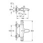 Grohe Grohtherm 800 - Mitigeur thermostatique de baignoire, chrome 34567000 Grohe Grohtherm 800 - Mitigeur thermostatique de baignoire, chrome 34567000