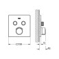 Grohe SmartControl - Mitigeur encastré pour 2 sorties, chrome 29148000 Grohe SmartControl - Mitigeur encastré pour 2 sorties, chrome 29148000