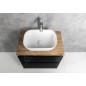 Aqualine Altair - Meuble sous lavabo 67x60x45 cm, noir mat AI670 Aqualine Altair - Meuble sous lavabo 67x60x45 cm, noir mat AI670