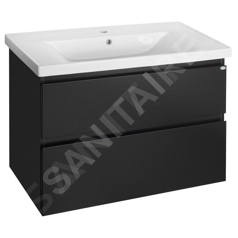 Aqualine Altair - Meuble sous lavabo 87x60x45 cm, noir mat AI690 Aqualine Altair - Meuble sous lavabo 87x60x45 cm, noir mat AI690