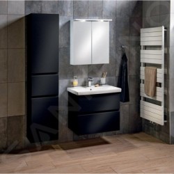 Aqualine Altair - Meuble sous lavabo 87x60x45 cm, noir mat AI690