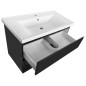 Aqualine Altair - Meuble sous lavabo 87x60x45 cm, noir mat AI690 Aqualine Altair - Meuble sous lavabo 87x60x45 cm, noir mat AI690