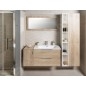 Sapho Cirasa - Armoire latérale, 30x64x46 cm, 1 porte, chêne argenté CR301-1111