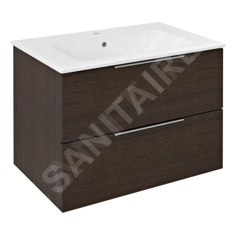 Sapho Cirasa - Meuble lavabo, 70x52x46 cm, 2 tiroirs, pin rustique CR701-1616 Sapho Cirasa - Meuble lavabo, 70x52x46 cm, 2 tiroirs, pin rustique CR701-1616