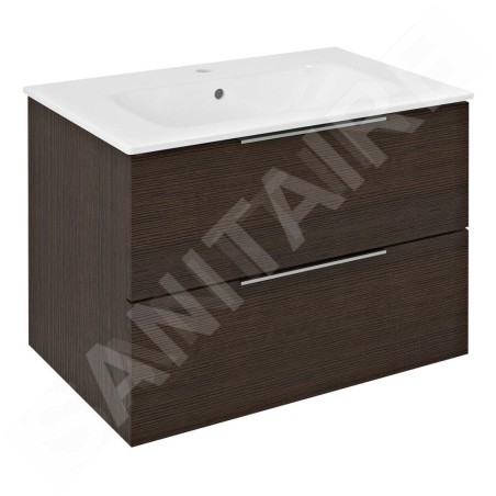 Sapho Cirasa - Meuble lavabo, 70x52x46 cm, 2 tiroirs, pin rustique CR701-1616
