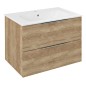 Sapho Cirasa - Meuble-lavabo 70x52x46 cm, 2 tiroirs, chêne Alabama CR701-2222 Sapho Cirasa - Meuble-lavabo 70x52x46 cm, 2 tiroirs, chêne Alabama CR701-2222