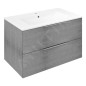 Sapho Cirasa - Meuble-lavabo 80x52x46 cm, 2 tiroirs, chêne argenté CR801-1111 Sapho Cirasa - Meuble-lavabo 80x52x46 cm, 2 tiroirs, chêne argenté CR801-1111