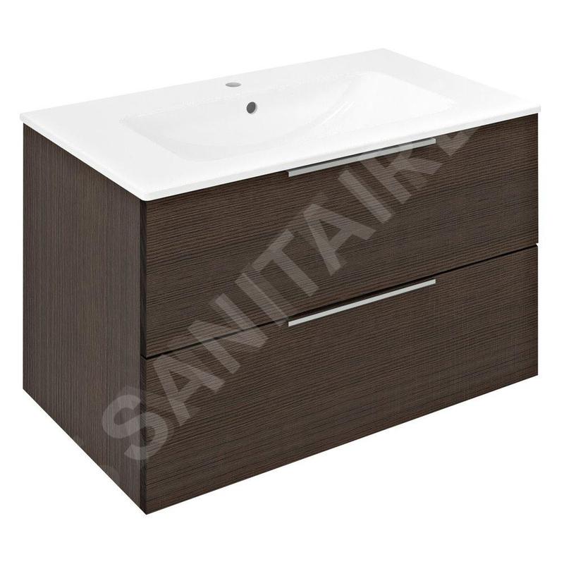 Sapho Cirasa - Meuble lavabo, 80x52x46 cm, 2 tiroirs, pin rustique CR801-1616 Sapho Cirasa - Meuble lavabo, 80x52x46 cm, 2 tiroirs, pin rustique CR801-1616