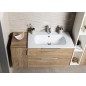 Sapho Cirasa - Meuble-lavabo 80x52x46 cm, 2 tiroirs, chêne Alabama CR801-2222 Sapho Cirasa - Meuble-lavabo 80x52x46 cm, 2 tiroirs, chêne Alabama CR801-2222