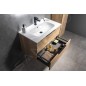 Sapho Cirasa - Meuble-lavabo 80x52x46 cm, 2 tiroirs, chêne Alabama CR801-2222 Sapho Cirasa - Meuble-lavabo 80x52x46 cm, 2 tiroirs, chêne Alabama CR801-2222