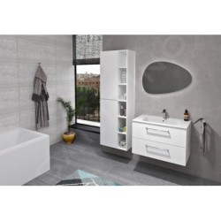 Sapho Cirasa - Meuble-lavabo, 80x52x46 cm, 2 tiroirs, blanc CR801-3030