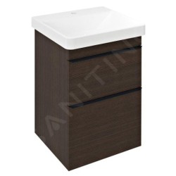 Sapho Sitia - Meuble lavabo 70x46x44 cm, 2 tiroirs, pin rustique SI050-1616