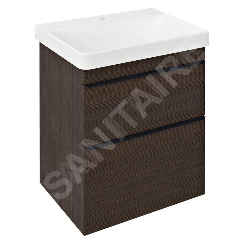 Sapho Sitia - Meuble lavabo 70x56x44 cm, 2 tiroirs, pin rustique SI060-1616 Sapho Sitia - Meuble lavabo 70x56x44 cm, 2 tiroirs, pin rustique SI060-1616