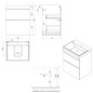 Sapho Sitia - Meuble lavabo 70x56x44 cm, 2 tiroirs, pin rustique SI060-1616 Sapho Sitia - Meuble lavabo 70x56x44 cm, 2 tiroirs, pin rustique SI060-1616