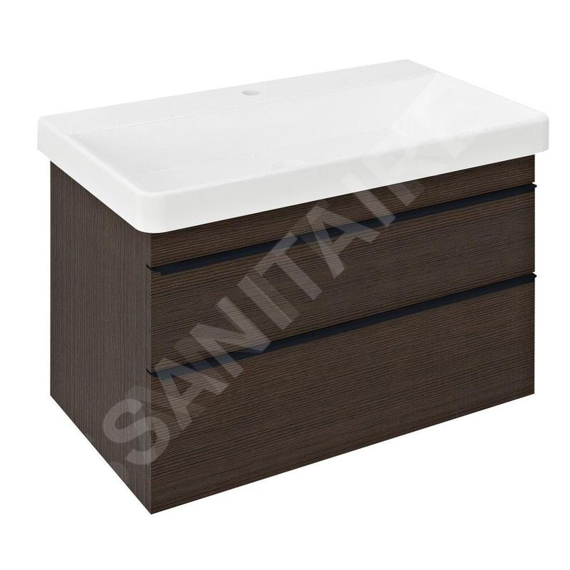 Sapho Sitia - Meuble lavabo 76x50x44 cm, 2 tiroirs, pin rustique SI080-1616 Sapho Sitia - Meuble lavabo 76x50x44 cm, 2 tiroirs, pin rustique SI080-1616
