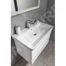 Sapho Sitia - Meuble lavabo 76x50x44 cm, 2 tiroirs, pin rustique SI080-1616