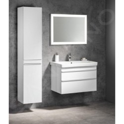 Sapho Sitia - Meuble-lavabo, 76x50x44 cm, 2 tiroirs, blanc mat SI080-3131