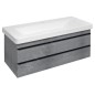 Sapho Sitia - Meuble lavabo 101x50x44 cm, 2 tiroirs, chêne argenté SI105-1111 Sapho Sitia - Meuble lavabo 101x50x44 cm, 2 tiroirs, chêne argenté SI105-1111