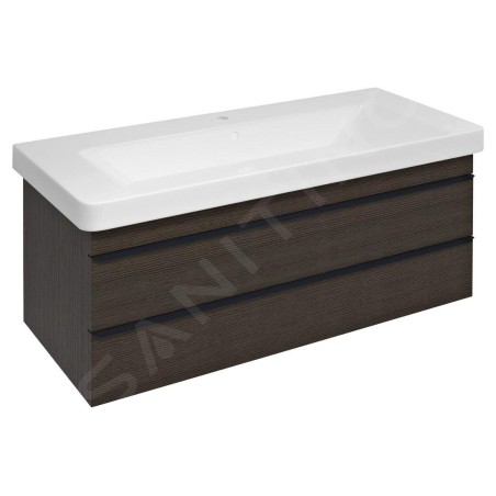 Sapho Sitia - Meuble lavabo 101x50x44 cm, 2 tiroirs, pin rustique SI105-1616