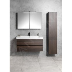 Sapho Sitia - Meuble lavabo 101x50x44 cm, 2 tiroirs, pin rustique SI105-1616
