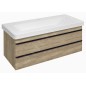 Sapho Sitia - Meuble lavabo 101x50x44 cm, 2 tiroirs, chêne alabama SI105-2222 Sapho Sitia - Meuble lavabo 101x50x44 cm, 2 tiroirs, chêne alabama SI105-2222