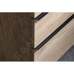 Sapho Sitia - Meuble lavabo 101x50x44 cm, 2 tiroirs, chêne alabama SI105-2222