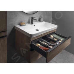 Sapho Sitia - Meuble lavabo 101x50x44 cm, 2 tiroirs, chêne alabama SI105-2222