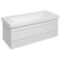 Sapho Sitia - Meuble-lavabo, 101x50x44 cm, 2 tiroirs, blanc mat SI105-3131 Sapho Sitia - Meuble-lavabo, 101x50x44 cm, 2 tiroirs, blanc mat SI105-3131