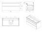 Sapho Sitia - Meuble-lavabo, 101x50x44 cm, 2 tiroirs, blanc mat SI105-3131 Sapho Sitia - Meuble-lavabo, 101x50x44 cm, 2 tiroirs, blanc mat SI105-3131