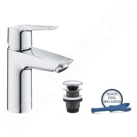 Grohe QuickFix Start - Mitigeur de lavabo avec vidage Push-Open, chrome 23550002