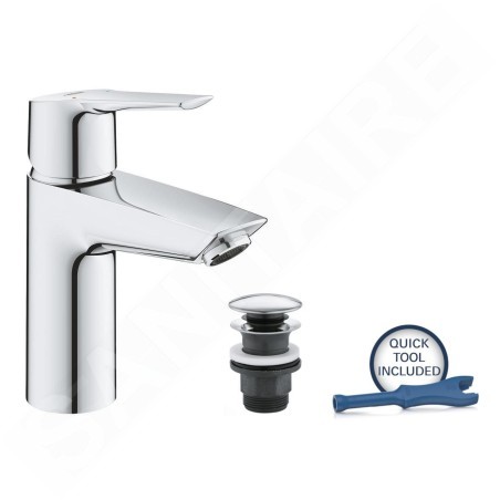 Grohe QuickFix Start - Mitigeur de lavabo avec vidage Push-Open, chrome 23550002