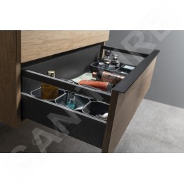 Sapho Sitia - Meuble-lavabo, 101x50x44 cm, 2 tiroirs, blanc mat SI105-3131