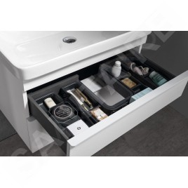 Sapho Sitia - Meuble-lavabo, 101x50x44 cm, 2 tiroirs, blanc mat SI105-3131