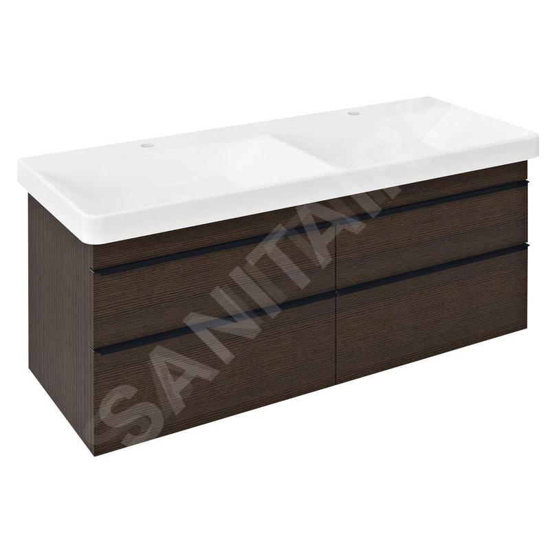 Sapho Sitia - Meuble lavabo 116x50x44 cm, 4 tiroirs, pin rustique SI120-1616 Sapho Sitia - Meuble lavabo 116x50x44 cm, 4 tiroirs, pin rustique SI120-1616