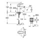 Grohe QuickFix Start - Mitigeur de lavabo avec vidage Push-Open, chrome 23550002