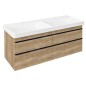Sapho Sitia - Meuble lavabo 116x50x44 cm, 4 tiroirs, chêne alabama SI120-2222 Sapho Sitia - Meuble lavabo 116x50x44 cm, 4 tiroirs, chêne alabama SI120-2222