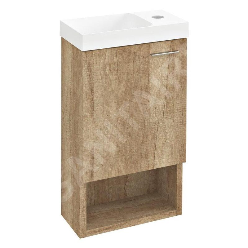 Sapho Latus - Meuble pour lave-mains 30x53x17 mm, 1 porte D/G, chêne alabama LT711-2222 Sapho Latus - Meuble pour lave-mains 30x53x17 mm, 1 porte D/G, chêne alabama LT711-2222