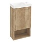 Sapho Latus - Meuble pour lave-mains 30x53x17 mm, 1 porte D/G, chêne alabama LT711-2222 Sapho Latus - Meuble pour lave-mains 30x53x17 mm, 1 porte D/G, chêne alabama LT711-2222