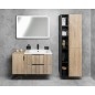 Sapho Cirasa - Meuble-lavabo 80x52x46 cm, 2 tiroirs, chêne Alabama strip CR801-2322