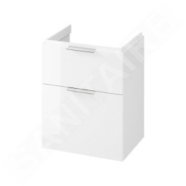Cersanit City - Meuble-lavabo, 72x59x45 cm, 2 tiroirs, blanc S584-017-DSM