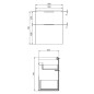 Cersanit City - Meuble-lavabo, 72x59x45 cm, 2 tiroirs, blanc S584-017-DSM Cersanit City - Meuble-lavabo, 72x59x45 cm, 2 tiroirs, blanc S584-017-DSM