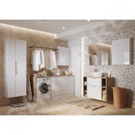 Cersanit City - Armoire 80x59x14 cm, 1 porte, charnières L/P, blanc S584-021-DSM