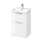 Cersanit City - Meuble avec lavabo, 74x49x40 cm, 2 tiroirs, blanc S801-421 Cersanit City - Meuble avec lavabo, 74x49x40 cm, 2 tiroirs, blanc S801-421