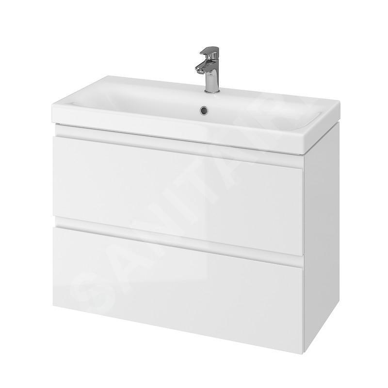 Cersanit Moduo - Meuble-lavabo, 57x80x38cm, 2 tiroirs, blanc S590-002-DSM Cersanit Moduo - Meuble-lavabo, 57x80x38cm, 2 tiroirs, blanc S590-002-DSM