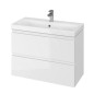Cersanit Moduo - Meuble-lavabo, 57x80x38cm, 2 tiroirs, blanc S590-002-DSM Cersanit Moduo - Meuble-lavabo, 57x80x38cm, 2 tiroirs, blanc S590-002-DSM