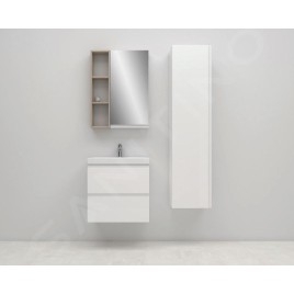 Cersanit Moduo - Meuble-lavabo, 57x60x38cm, 2 tiroirs, blanc S590-004-DSM