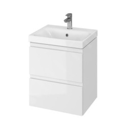 Cersanit Moduo - Meuble-lavabo, 57x49x40cm, 2 tiroirs, blanc S590-012-DSM